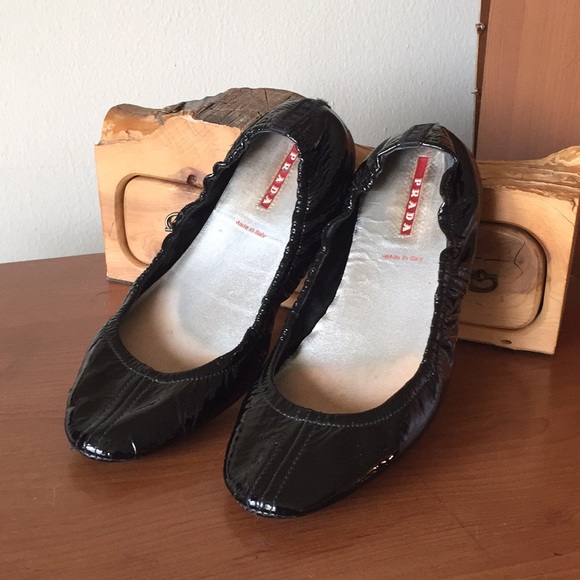 Prada Patent Ballerina Flats - Picture 1 of 6